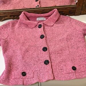 Willow Pink Button-Up Sweater